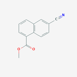 molecular formula C13H9NO2 B3302637 Methyl 6-cyano-1-naphthoate CAS No. 91804-22-7