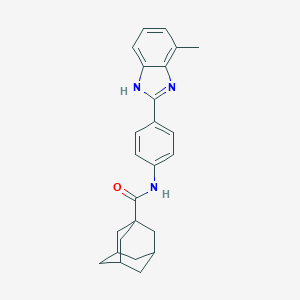 N-[4-(4-methyl-1H-benzimidazol-2-yl)phenyl]adamantane-1-carboxamide