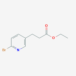 molecular formula C10H12BrNO2 B3302645 Ethyl 3-(6-bromopyridin-3-yl)propanoate CAS No. 918145-42-3