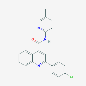 2-(4-chlorophenyl)-N-(5-methylpyridin-2-yl)quinoline-4-carboxamide