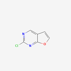 molecular formula C6H3ClN2O B3302677 2-Chlorofuro[2,3-d]pyrimidine CAS No. 918340-55-3