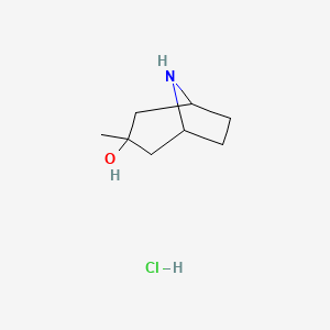 molecular formula C8H16ClNO B3302681 3-Methyl-8-azabicyclo[3.2.1]octan-3-OL hydrochloride CAS No. 918441-58-4