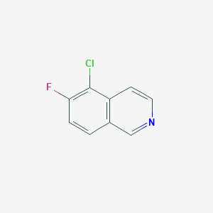 molecular formula C9H5ClFN B3302690 Isoquinoline, 5-chloro-6-fluoro- CAS No. 918490-52-5