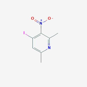 molecular formula C7H7IN2O2 B3302706 4-Iodo-2,6-dimethyl-3-nitropyridine CAS No. 91873-05-1