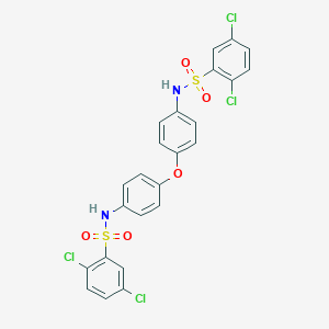 2,5-dichloro-N-[4-(4-{[(2,5-dichlorophenyl)sulfonyl]amino}phenoxy)phenyl]benzenesulfonamide