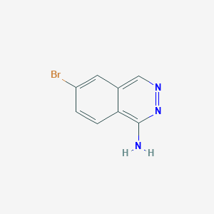 molecular formula C8H6BrN3 B3302711 6-溴酞嗪-1-胺 CAS No. 918811-38-8