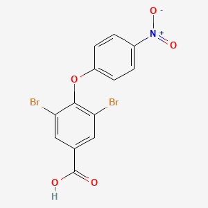 molecular formula C13H7Br2NO5 B3302735 3,5-Dibromo-4-(4-nitrophenoxy)benzoic acid CAS No. 918945-88-7
