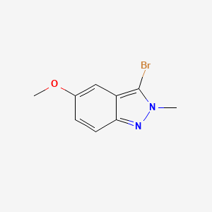 molecular formula C9H9BrN2O B3302739 3-bromo-5-methoxy-2-methyl-2H-indazole CAS No. 918946-35-7