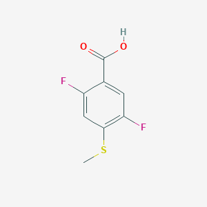 molecular formula C8H6F2O2S B3302748 2,5-Difluoro-4-(methylthio)benzoic acid CAS No. 918967-68-7