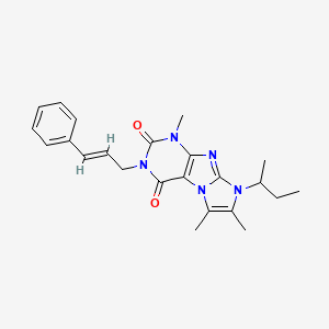 6-Butan-2-yl-4,7,8-trimethyl-2-[(E)-3-phenylprop-2-enyl]purino[7,8-a]imidazole-1,3-dione