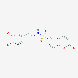 molecular formula C19H19NO6S B3302780 6-({[2-(3,4-Dimethoxyphenyl)ethyl]amino}sulfonyl)chromen-2-one CAS No. 919015-18-2