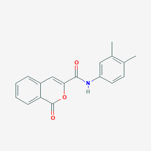 molecular formula C18H15NO3 B330281 N-(3,4-dimethylphenyl)-1-oxo-1H-isochromene-3-carboxamide 
