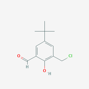 molecular formula C12H15ClO2 B3302846 5-叔丁基-3-(氯甲基)-2-羟基苯甲醛 CAS No. 919109-47-0