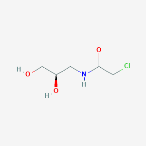 molecular formula C5H10ClNO3 B3302870 2-Chloro-N-[(2R)-2,3-dihydroxypropyl]acetamide CAS No. 919286-64-9