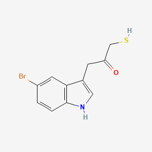 1-(5-Bromo-1H-indol-3-yl)-3-sulfanylpropan-2-one