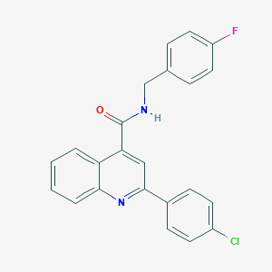 2-(4-chlorophenyl)-N-(4-fluorobenzyl)quinoline-4-carboxamide