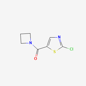molecular formula C7H7ClN2OS B3303083 Azetidin-1-yl(2-chlorothiazol-5-yl)methanone CAS No. 919784-27-3