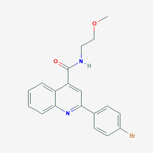 2-(4-bromophenyl)-N-(2-methoxyethyl)quinoline-4-carboxamide