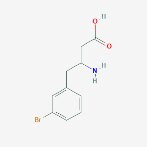 molecular formula C10H12BrNO2 B3303101 3-Amino-4-(3-bromophenyl)butanoic acid CAS No. 919988-42-4