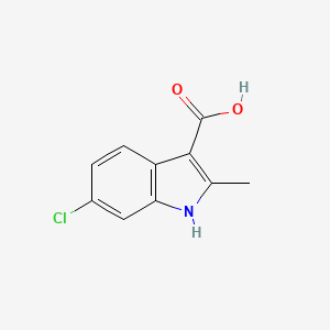 molecular formula C10H8ClNO2 B3303115 6-Chloro-2-methyl-1H-indole-3-carboxylic acid CAS No. 920023-47-8
