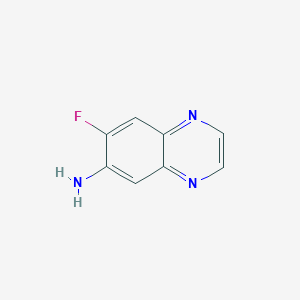 molecular formula C8H6FN3 B3303120 7-Fluoroquinoxalin-6-amine CAS No. 920034-10-2