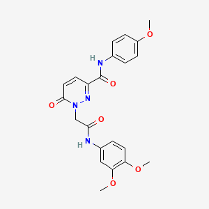 1-(2-((3,4-dimethoxyphenyl)amino)-2-oxoethyl)-N-(4-methoxyphenyl)-6-oxo-1,6-dihydropyridazine-3-carboxamide