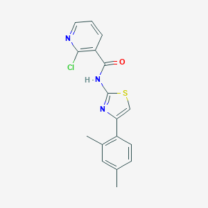 2-chloro-N-[4-(2,4-dimethylphenyl)-1,3-thiazol-2-yl]pyridine-3-carboxamide