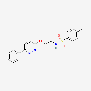 molecular formula C19H19N3O3S B3303204 4-methyl-N-(2-((6-phenylpyridazin-3-yl)oxy)ethyl)benzenesulfonamide CAS No. 920211-60-5