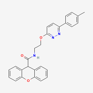 N-(2-{[6-(4-methylphenyl)pyridazin-3-yl]oxy}ethyl)-9H-xanthene-9-carboxamide