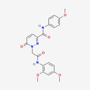 1-(2-((2,4-dimethoxyphenyl)amino)-2-oxoethyl)-N-(4-methoxyphenyl)-6-oxo-1,6-dihydropyridazine-3-carboxamide