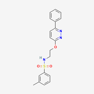 molecular formula C19H19N3O3S B3303272 3-methyl-N-(2-((6-phenylpyridazin-3-yl)oxy)ethyl)benzenesulfonamide CAS No. 920255-39-6