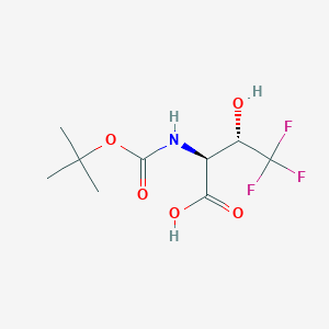 molecular formula C9H14F3NO5 B3303283 N-(tert-Butoxycarbonyl)-4,4,4-trifluoro-L-threonine CAS No. 920314-22-3