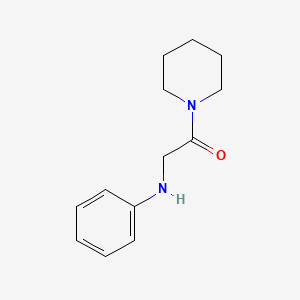 molecular formula C13H18N2O B3303303 2-(苯基氨基)-1-(哌啶-1-基)乙烷-1-酮 CAS No. 92032-55-8