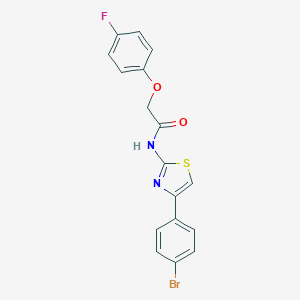 molecular formula C17H12BrFN2O2S B330335 N-[4-(4-bromophenyl)-1,3-thiazol-2-yl]-2-(4-fluorophenoxy)acetamide 