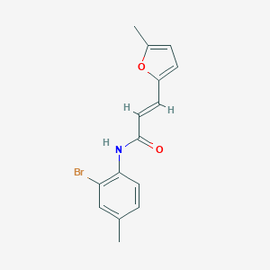 molecular formula C15H14BrNO2 B330337 N-(2-bromo-4-methylphenyl)-3-(5-methyl-2-furyl)acrylamide 