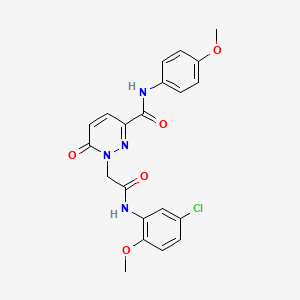 1-(2-((5-chloro-2-methoxyphenyl)amino)-2-oxoethyl)-N-(4-methoxyphenyl)-6-oxo-1,6-dihydropyridazine-3-carboxamide