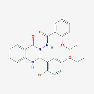 N-(2-(2-bromo-5-ethoxyphenyl)-4-oxo-1,4-dihydro-3(2H)-quinazolinyl)-2-ethoxybenzamide