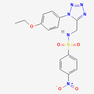 N-((1-(4-ethoxyphenyl)-1H-tetrazol-5-yl)methyl)-4-nitrobenzenesulfonamide