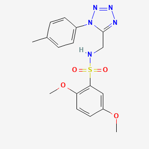 2,5-dimethoxy-N-((1-(p-tolyl)-1H-tetrazol-5-yl)methyl)benzenesulfonamide