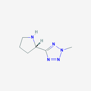 molecular formula C6H11N5 B3303500 2H-Tetrazole, 2-methyl-5-[(2S)-2-pyrrolidinyl]- CAS No. 920748-16-9