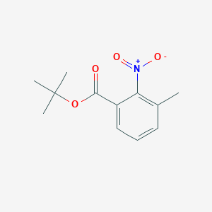 molecular formula C12H15NO4 B3303516 Tert-butyl 3-methyl-2-nitrobenzoate CAS No. 920760-12-9