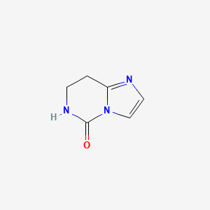 molecular formula C6H7N3O B3303520 5,6,7,8-Tetrahydroimidazo[1,2-c]pyrimidine-5-one CAS No. 92095-34-6
