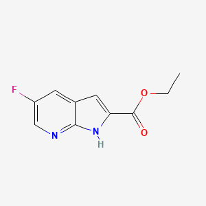 molecular formula C10H9FN2O2 B3303532 Ethyl 5-fluoro-1H-pyrrolo[2,3-b]pyridine-2-carboxylate CAS No. 920978-95-6