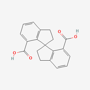 molecular formula C19H16O4 B3303537 1,1'-Spirobiindan-7,7'-dicarboxylic acid CAS No. 920985-42-8