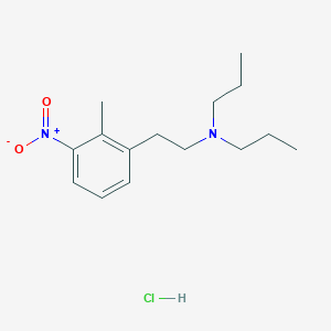 molecular formula C15H25ClN2O2 B3303539 N-(2-Methyl-3-nitrophenethyl)-N-propylpropan-1-amine hydrochloride CAS No. 920986-68-1
