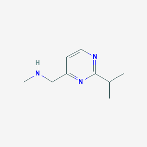 molecular formula C9H15N3 B3303579 [(2-Isopropylpyrimidin-4-yl)methyl]methylamine dihydrochloride CAS No. 921074-88-6