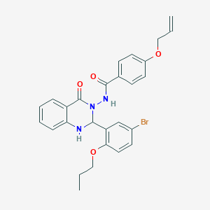 4-(allyloxy)-N-(2-(5-bromo-2-propoxyphenyl)-4-oxo-1,4-dihydro-3(2H)-quinazolinyl)benzamide