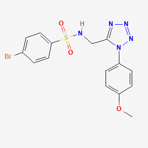 molecular formula C15H14BrN5O3S B3303602 4-bromo-N-((1-(4-methoxyphenyl)-1H-tetrazol-5-yl)methyl)benzenesulfonamide CAS No. 921082-94-2