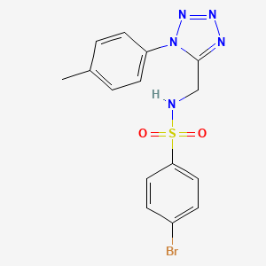 molecular formula C15H14BrN5O2S B3303607 4-bromo-N-((1-(p-tolyl)-1H-tetrazol-5-yl)methyl)benzenesulfonamide CAS No. 921083-27-4