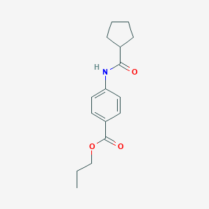 Propyl 4-[(cyclopentylcarbonyl)amino]benzoate